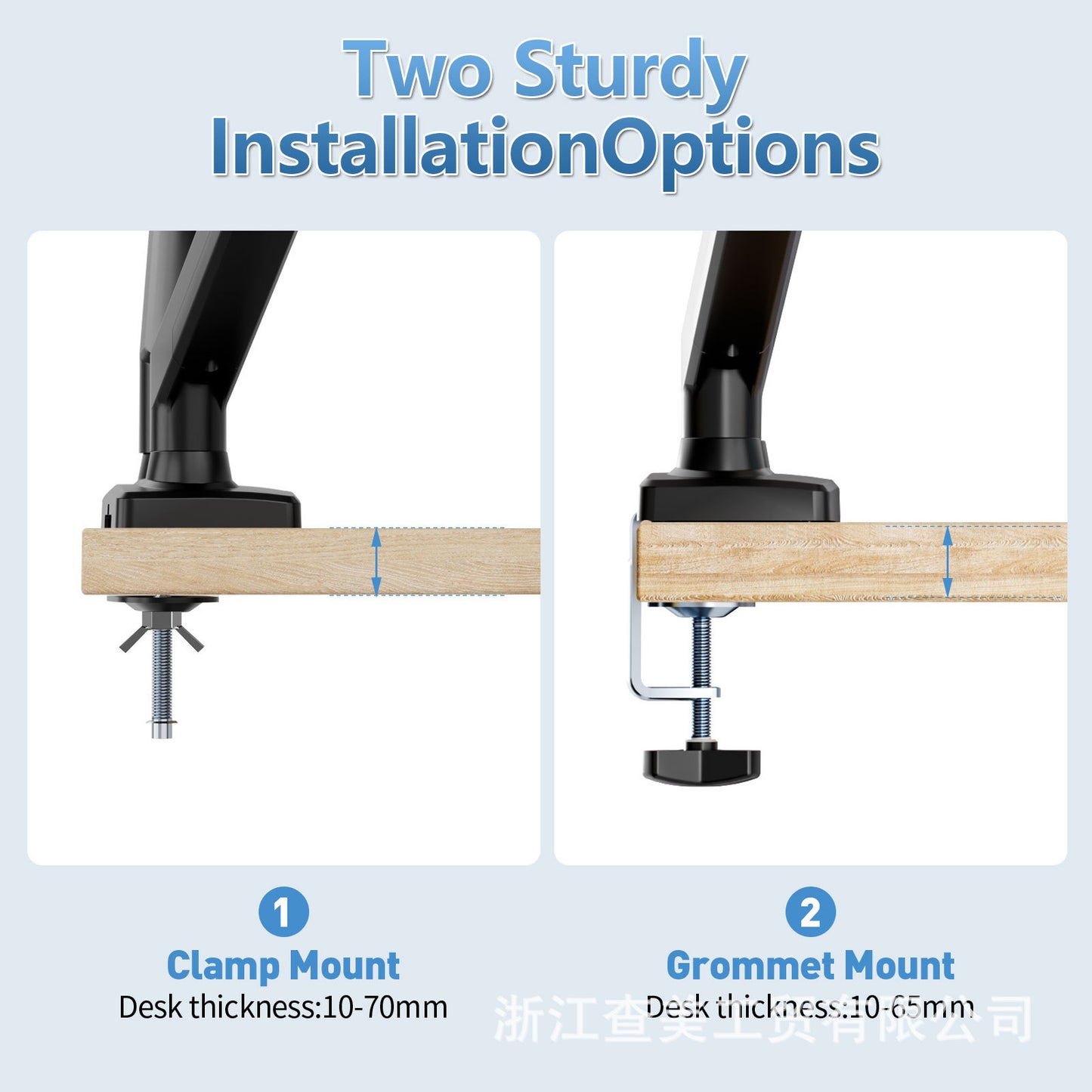 Dual-Screen Monitor Stand Mechanical Cantilever One-To-Two Computer Display Screen Two-In-One Base