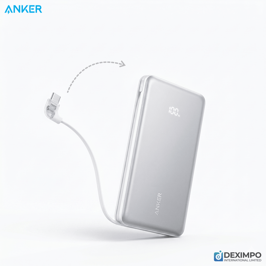 Anker Zolo 10000mAh 22.5W Power Bank with Built-in USB-C Cable