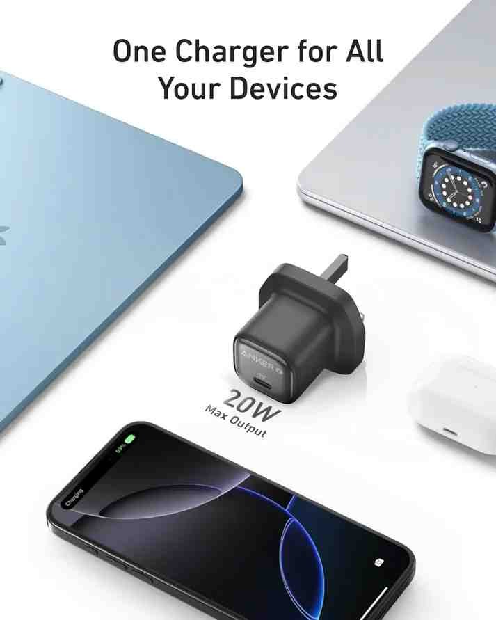 New Version Anker Zolo Charger 20W GaN IQ & PD iPhone/Samsung/Pixel