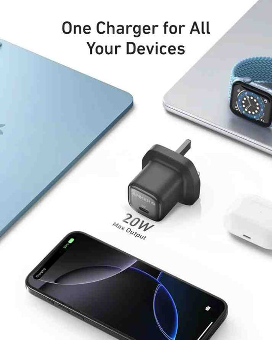 New Version Anker Zolo Charger 20W GaN IQ & PD iPhone/Samsung/Pixel