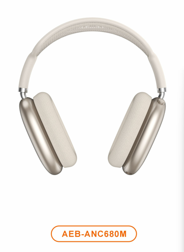 Amaya AEB-ANC680M Detachable Magnetic ANC Over-Ear Headphones