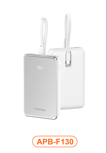 Amaya APB-F130 22.5W Super Fast 10000mAh Power Bank with Type-C to Lightning Cable