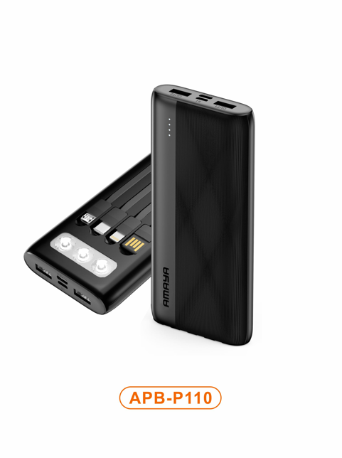 Amaya APB-P110 Flashlight 2.4A Fast Charger 10000mAh Power Bank