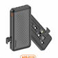 Amaya APB-P119 Wavy Pattern 2A Fast Charging 10000mAh Flashlight Power Bank