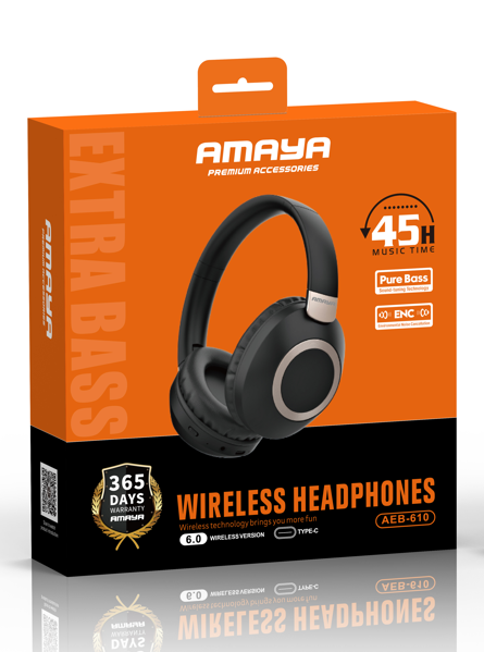 Amaya AEB-610 ENC Noise-Cancelling Headphones