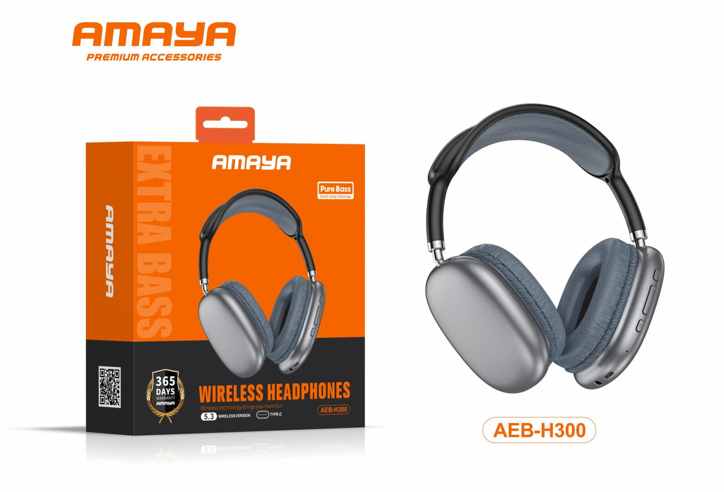 Amaya AEB-H300 Stereo Headphones