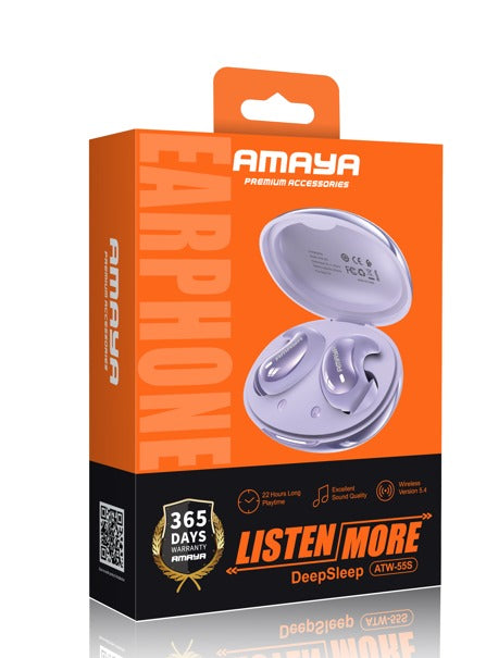 Amaya ATW-55S Ultra-Thin Shell Sleep Headphones