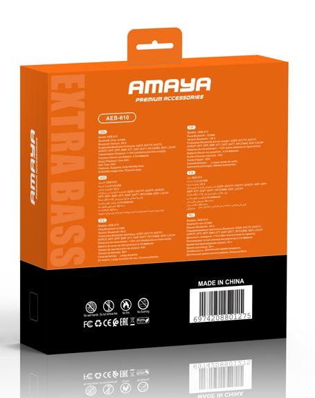 Amaya AEB-610 ENC Noise-Cancelling Headphones