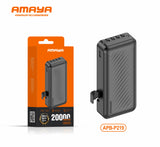 Amaya APB-P219 Wavy Pattern 2A 20000mAh Flashlight Power Bank