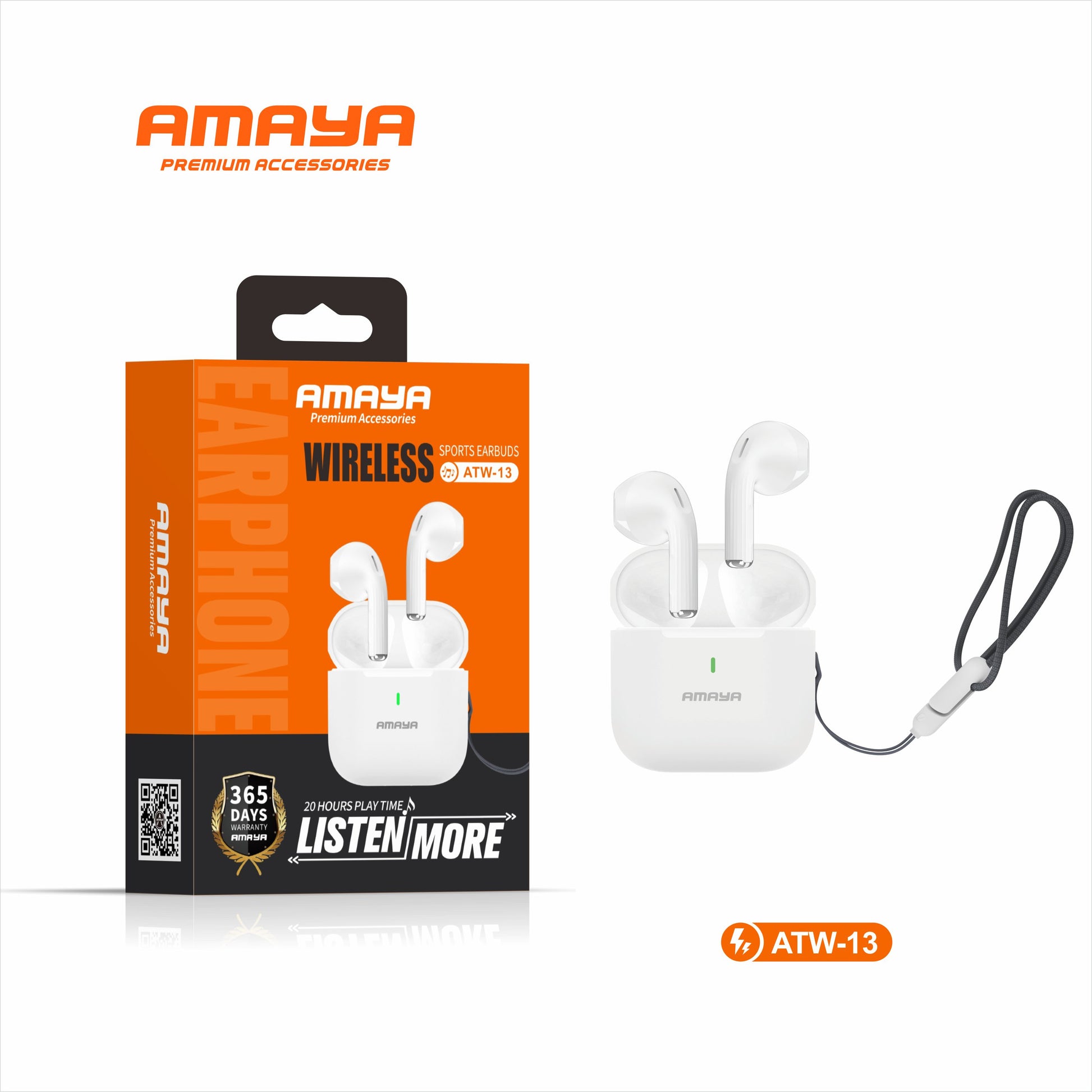 Amaya ATW-13 Wireless Stereo Earbuds