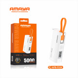 Amaya APB-FD39 22.5W Super Fast 5000mAh Power Bank with Built-in Cable