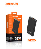 Amaya B-03 2A Fast Charging 10000mAh Power Bank