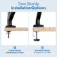 Dual-Screen Monitor Stand Mechanical Cantilever One-To-Two Computer Display Screen Two-In-One Base