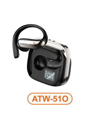 Amaya ATW-510 Digital Display Open Sports Music Headphones