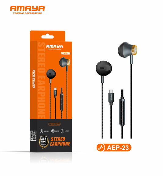 Amaya AEP-23 Type-C Stereo In-Ear Earphones