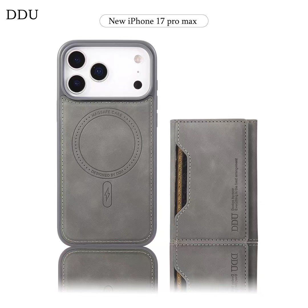 DDU Premium 2-in-1 Magnetic Wallet Case for iPhone 17 Pro Max