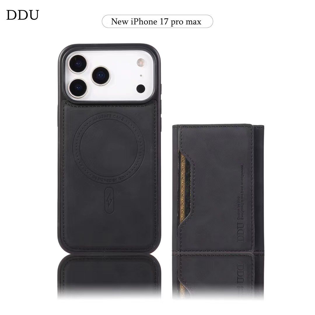 DDU Premium 2-in-1 Magnetic Wallet Case for iPhone 17 Pro Max