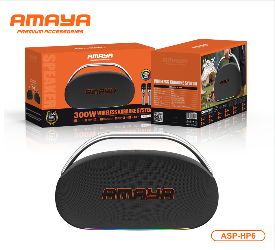Amaya ASP-HP6 300W Party Stereo High-Power Audio System