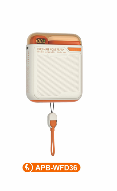 Amaya APB-WFD36 22.5W Wireless Charging 10000mAh Power Bank with Built-in Cable