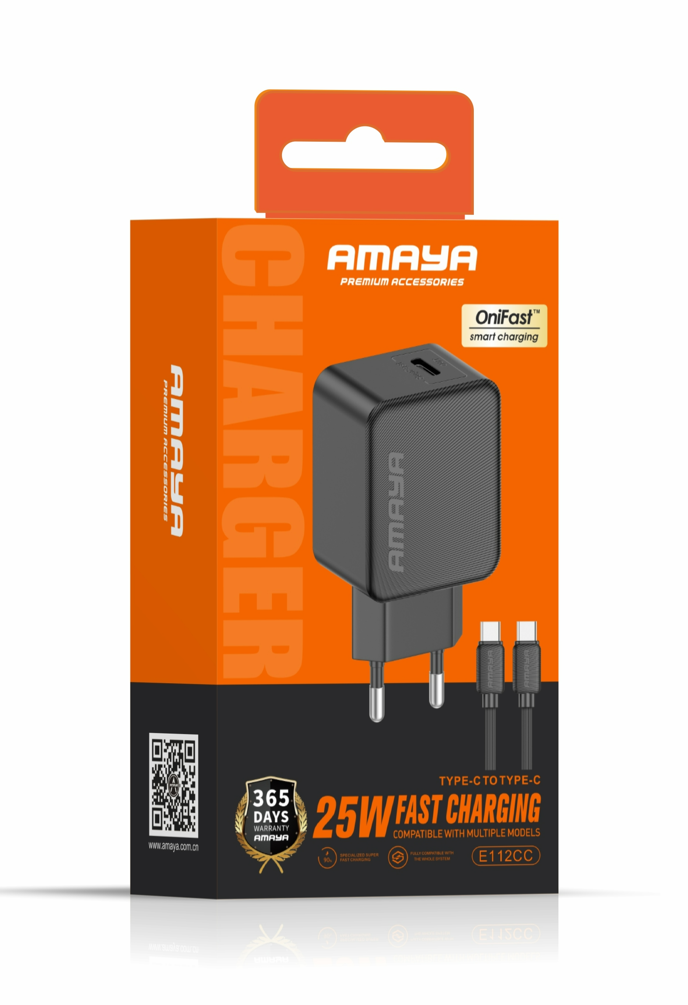 Amaya E112CC USB-C 25W Fast Charging