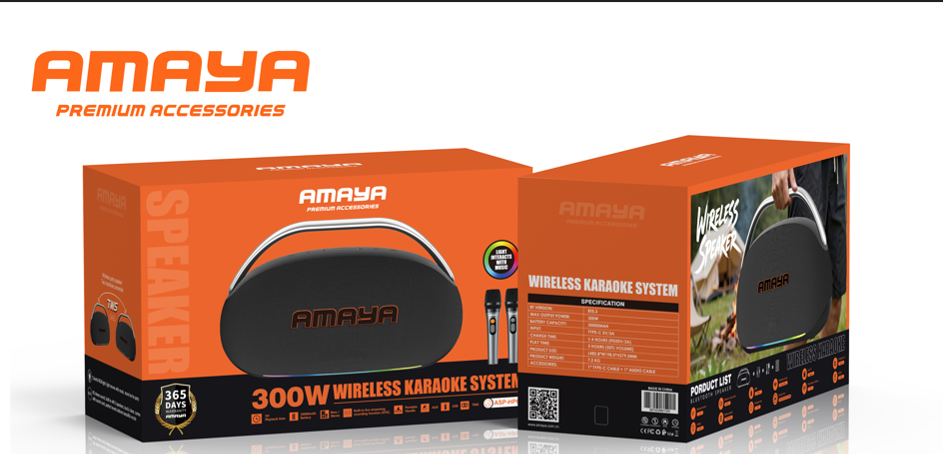Amaya ASP-HP6 300W Party Stereo High-Power Audio System