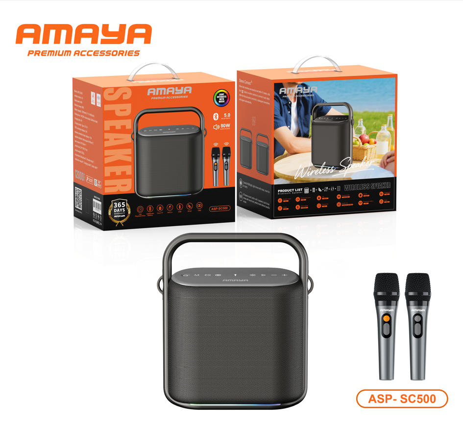 Amaya ASP-SC500 80W Two-Person Outdoor Karaoke Speaker