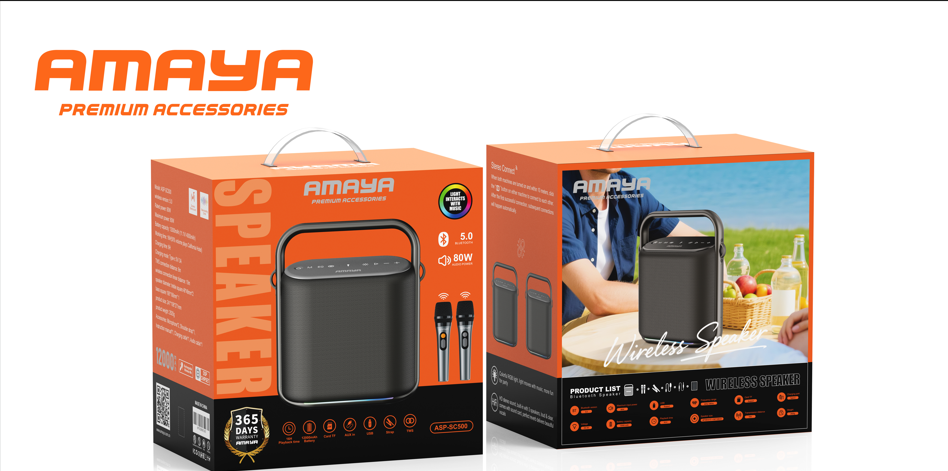 Amaya ASP-SC500 80W Two-Person Outdoor Karaoke Speaker