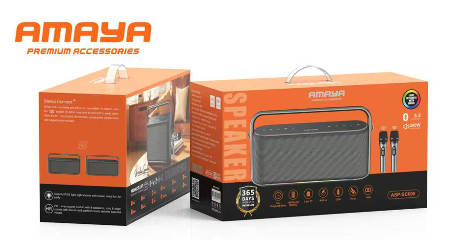 Amaya ASP-SC600 200W Two-Person Outdoor Karaoke Speaker