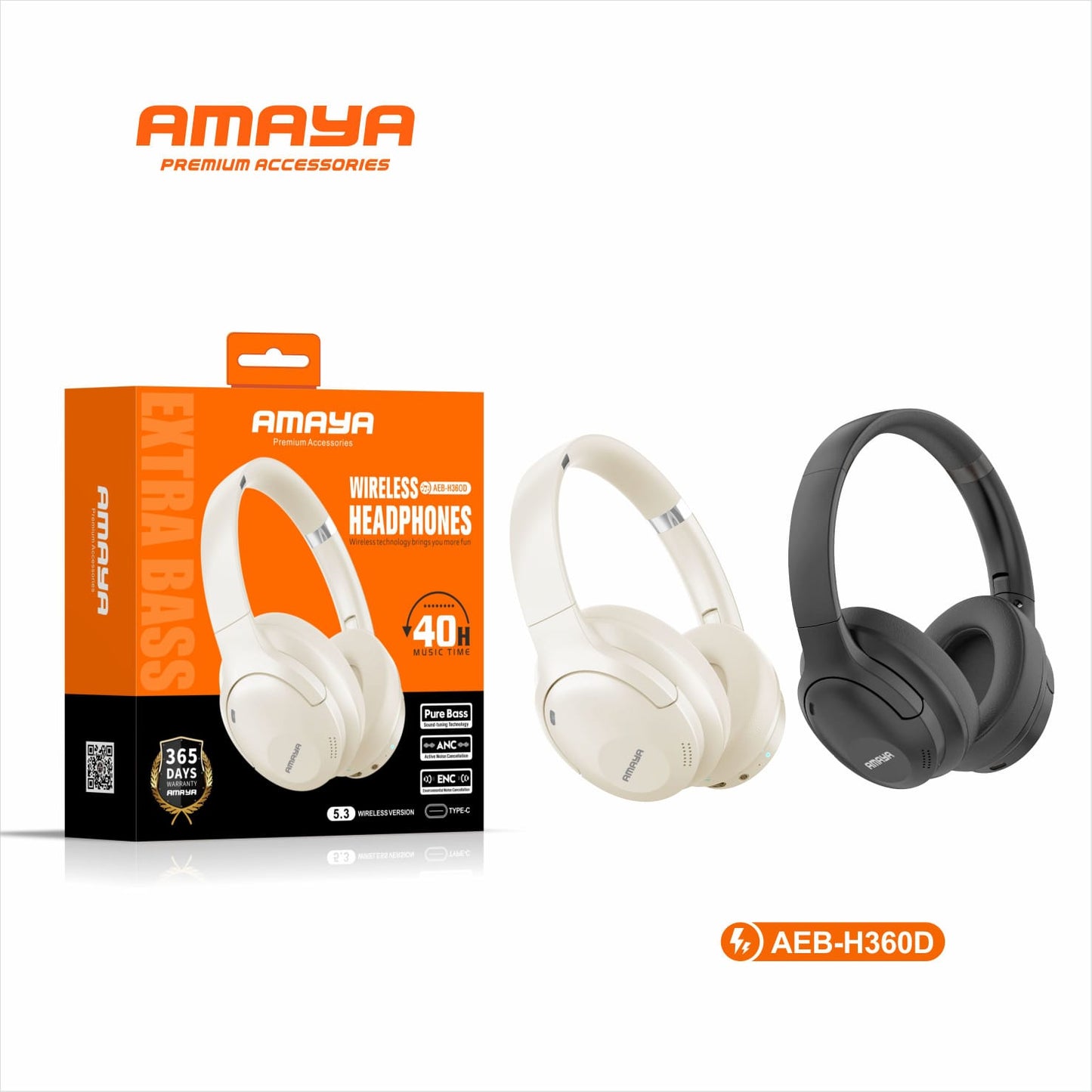 Amaya AEB-H360D Stereo ANC Headphones