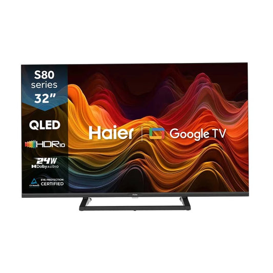 Haier H32S80GFX 32 Inch FHD QLED Google TV (Official) (Wallmount Inside Box)